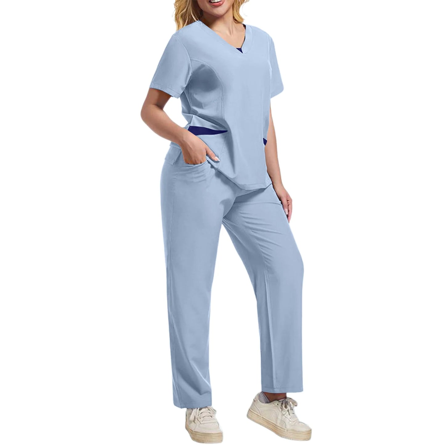 Wholesale Anti-Wrinkle Comfortable Nursing Uniforms Men Unisex Scrubs Suit