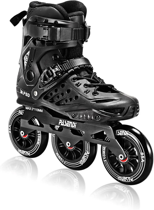 Professional Wheels Inline Skates Outdoor Fitness Single Row Inline Skates for Women Men Removable and Split Inner Boots Skates