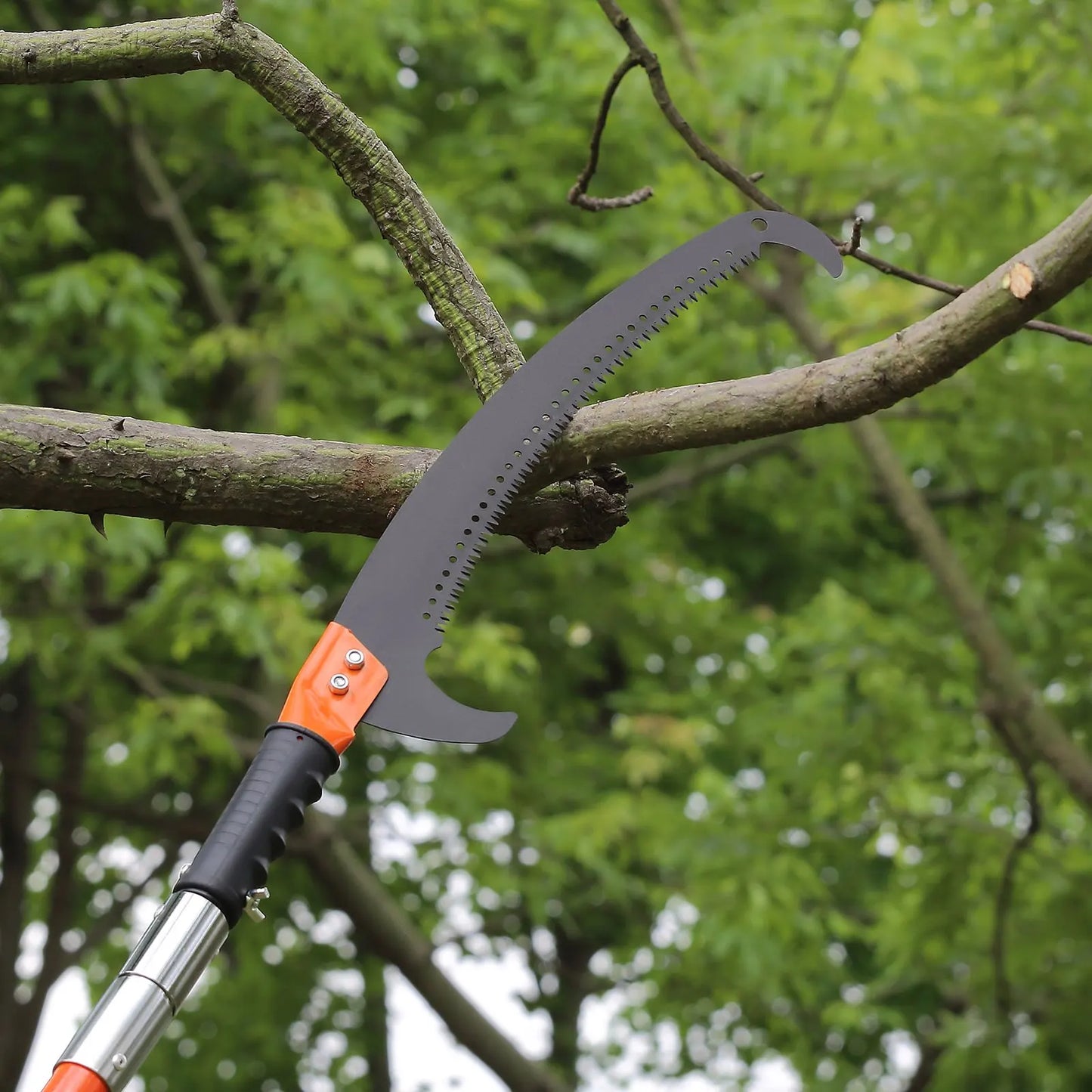 VEVOR Manual Pole Saw 7.3-27 ft Extendable Tree Pruner
