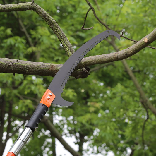 VEVOR Manual Pole Saw 7.3-27 ft Extendable Tree Pruner