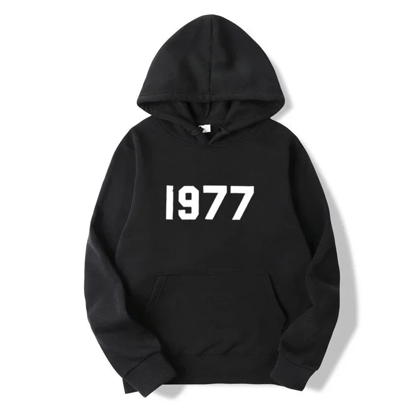 1977 New Fashion Men's and Women's Hoodies Hip Hop Street Brand High Quality
