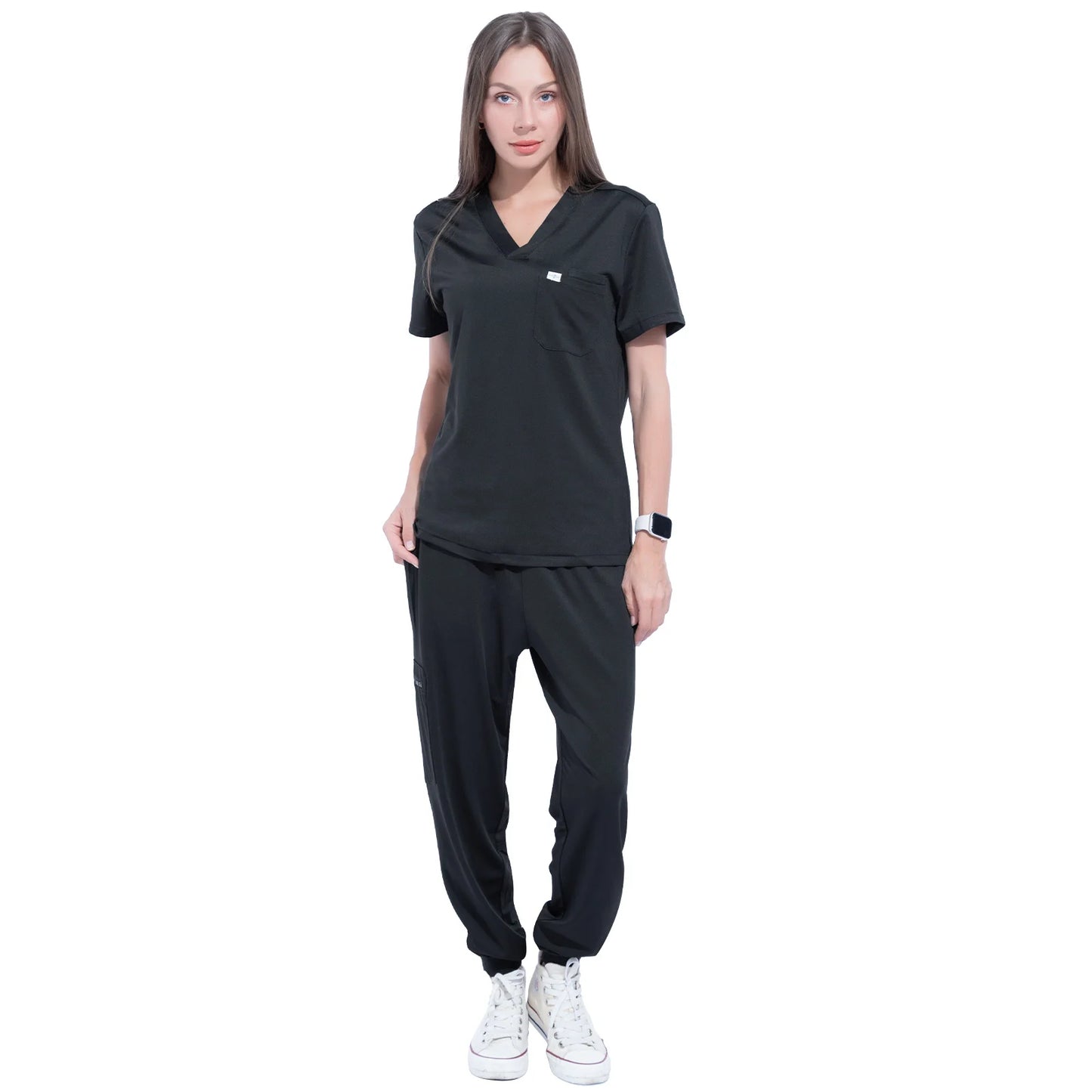 Nurse Uniform Scrubs Set For Women V Neck Medical Scrubs