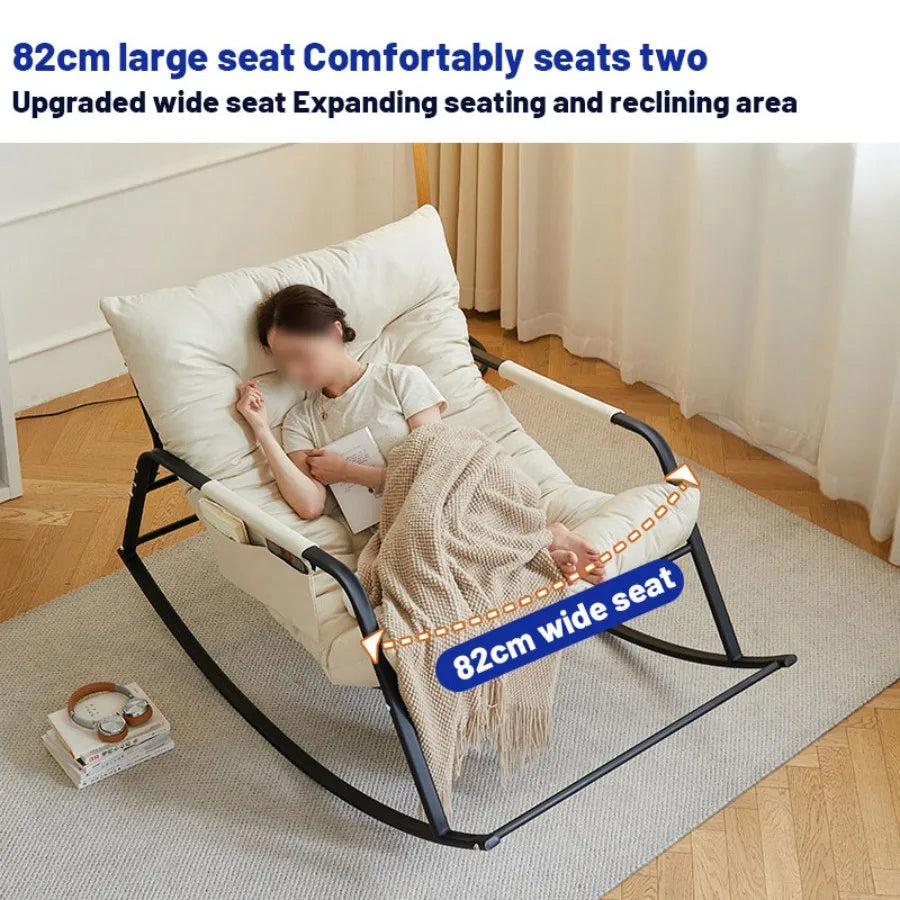 Comfortable oversized bird's nest design for outdoor terrace rocking chairs,