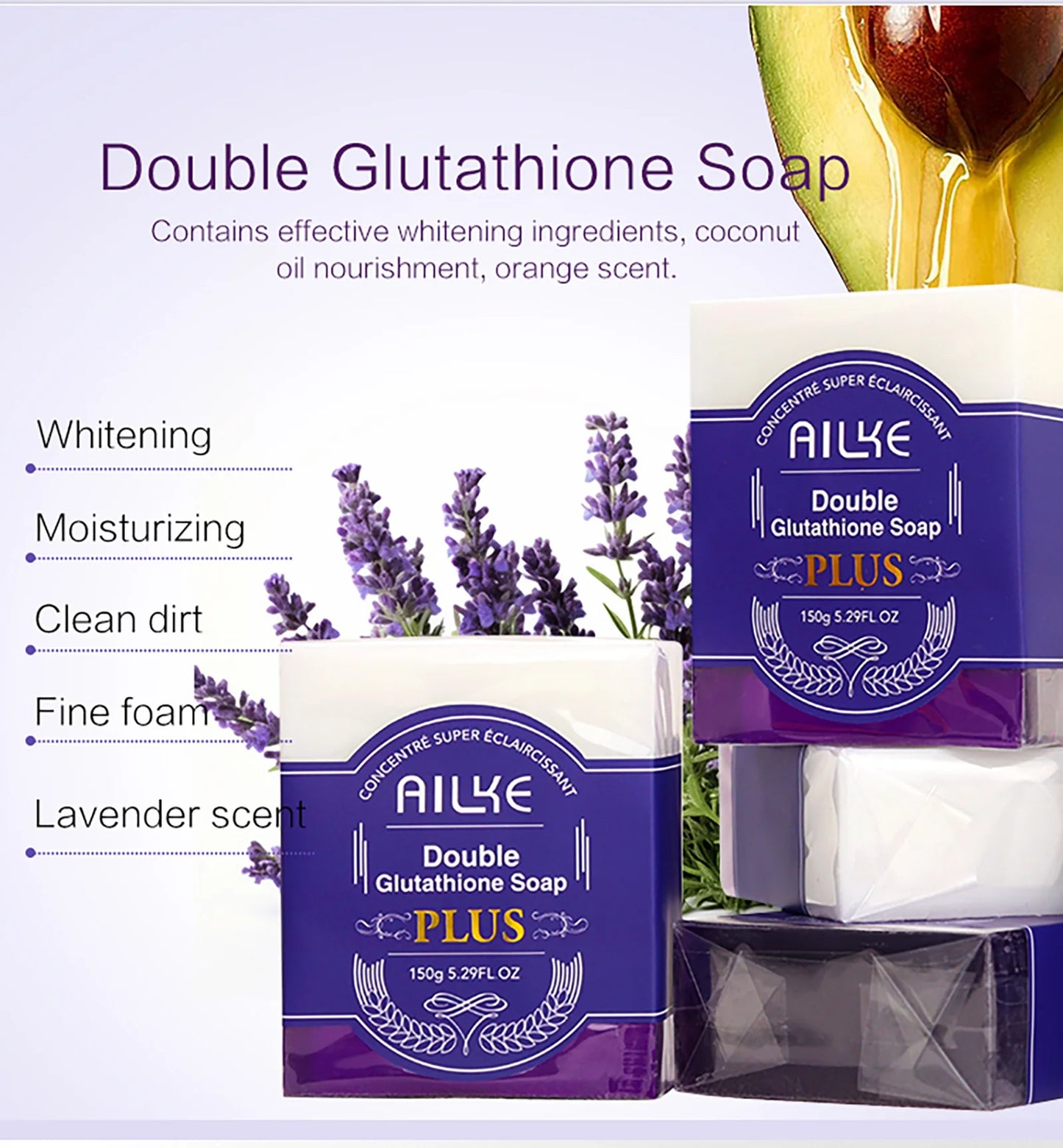 AILKE Glutathione Bleaching Cream, Advanced Lightening Lotion, Glowing Cream For Inner Thighs,