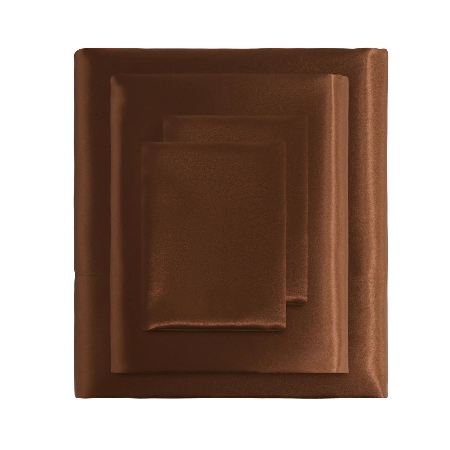 Ntbay 3 Pieces Silky Satin Cooling Bed Sheet Set, Ultra Soft and Cozy Bedding Cover Set,