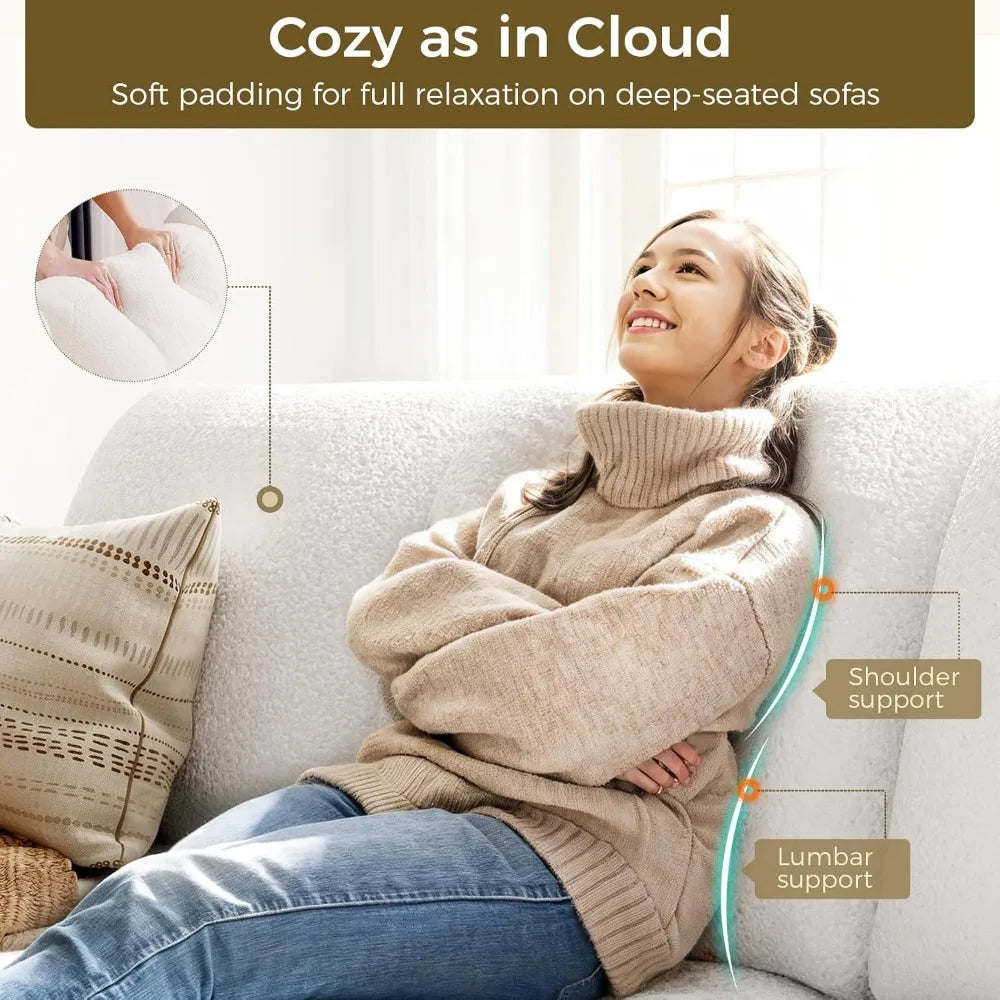 89 inch Couches for Living Room, Modern Couch with Deep Seat,