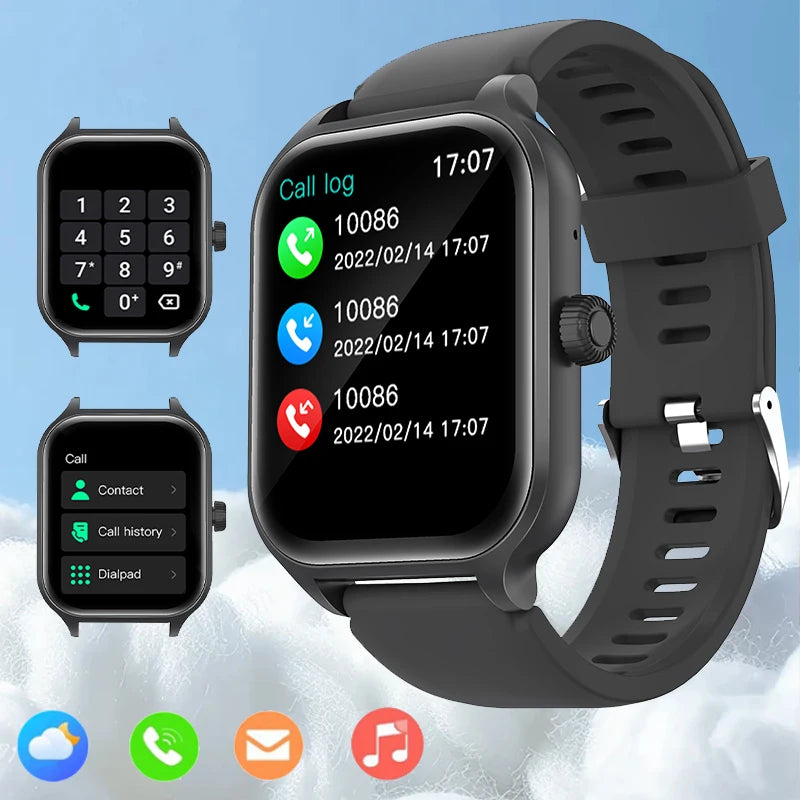 Smart watch, wireless calling/dial, multi-Sport mode, calling reminder and rejection,