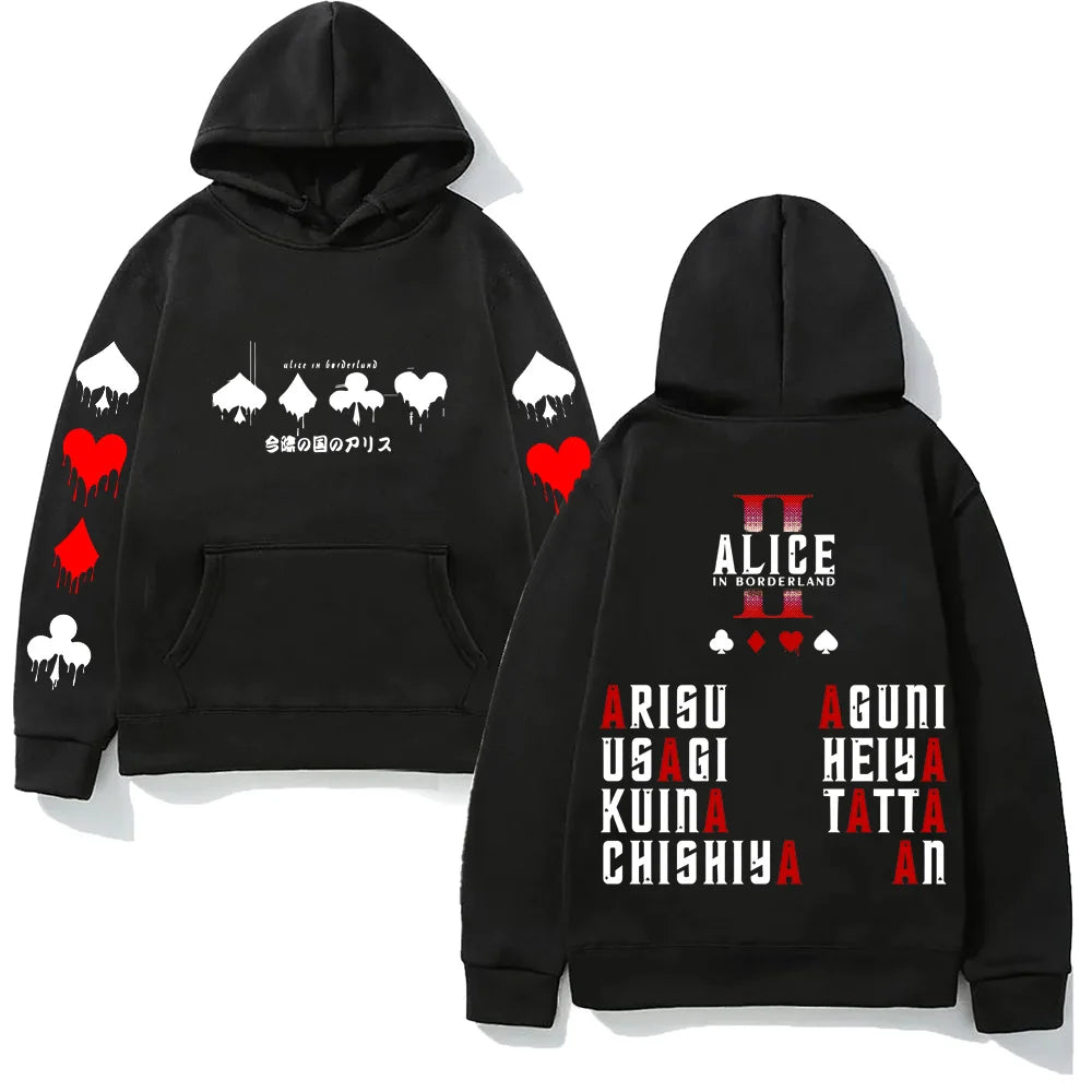 Alice in Borderland Hoodies Harajuku with Hooded Casual Comfortable Clothing High Quality