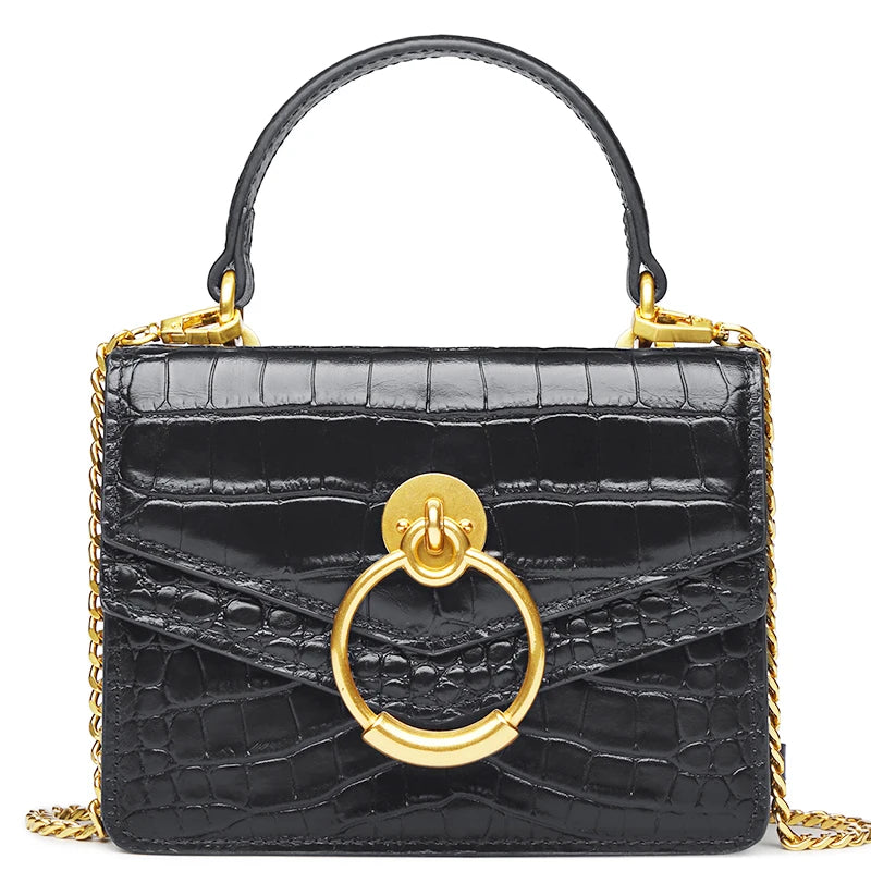 crossbody  Genuine Leather  shoulder bags luxury designer Trendy Casual Women