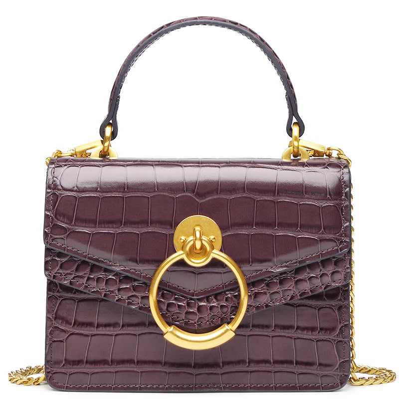 crossbody  Genuine Leather  shoulder bags luxury designer Trendy Casual Women