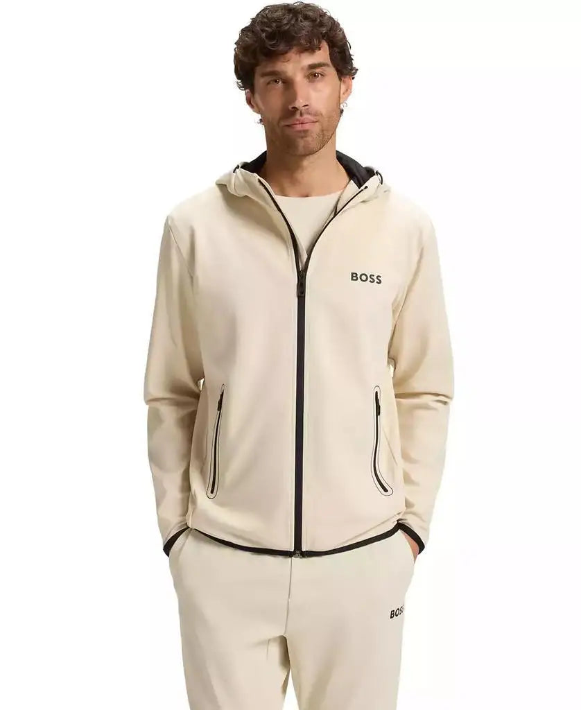Hugo Boss | Men's Active Stretch-Gabardine Zip-Up Hoodie