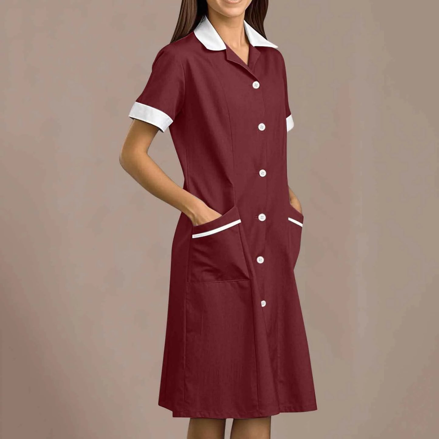 Women's Fashion Nurse , Pharmacy, Doctor Work Uniform Long and Short Sleeve