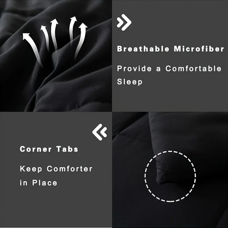 Full Size Bed Comforter Set Soft Breathable All Seasons Bedding