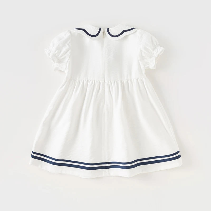 Dave Bella Children Birthday Party Dress for Girls Summer Short Sleeve