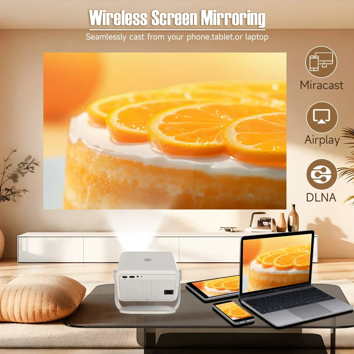 Magcubic 650ANSI L018 Projector With Auto Focus And Android