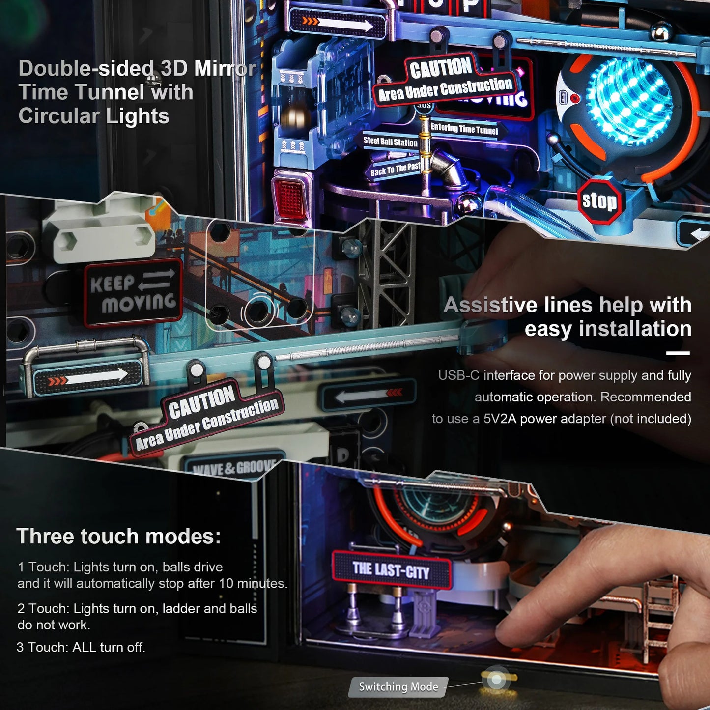 Robotime Rokr The Last City 3D Puzzle Marble Run
