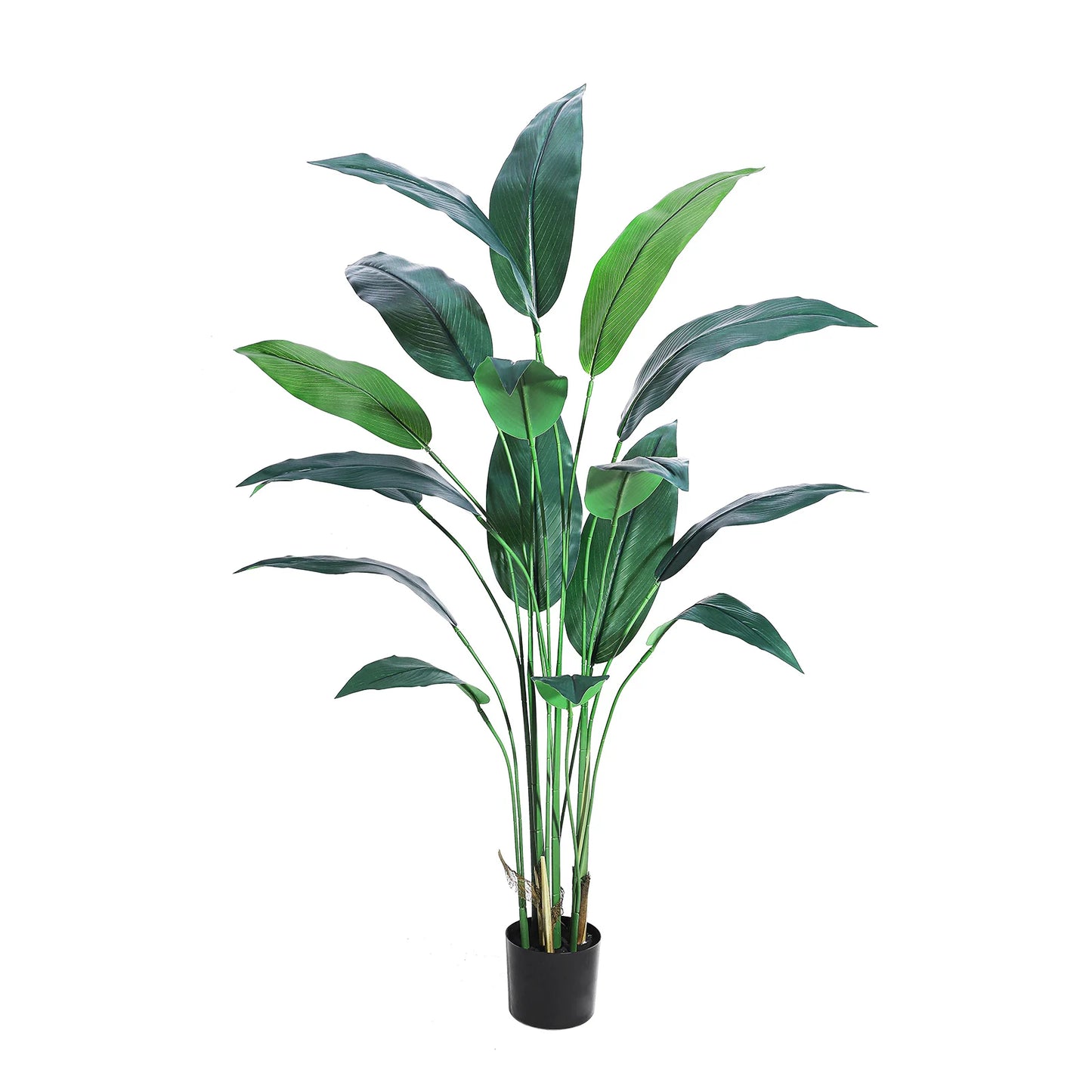 Artificial Bird of Paradise Plant 6FT(72in)/7FT(84IN) Fake Palm Tree for Indoor Outdoor Modern Decor