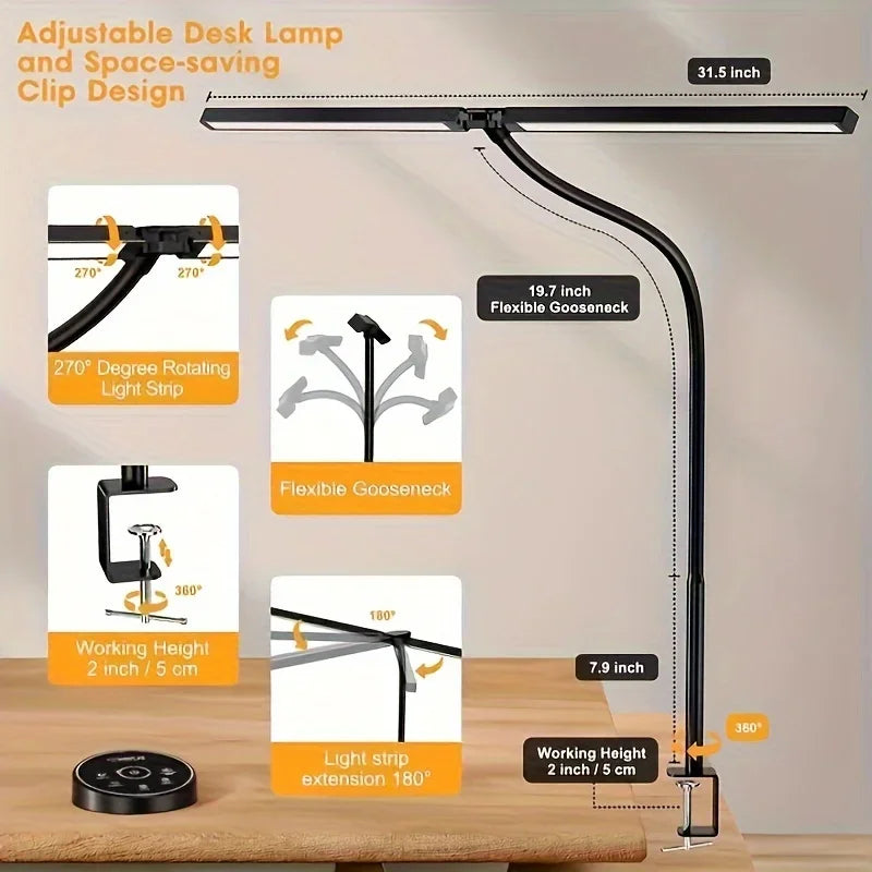 SZRSTH LED Desk Lamp For Home Office Dimmable Eye Care