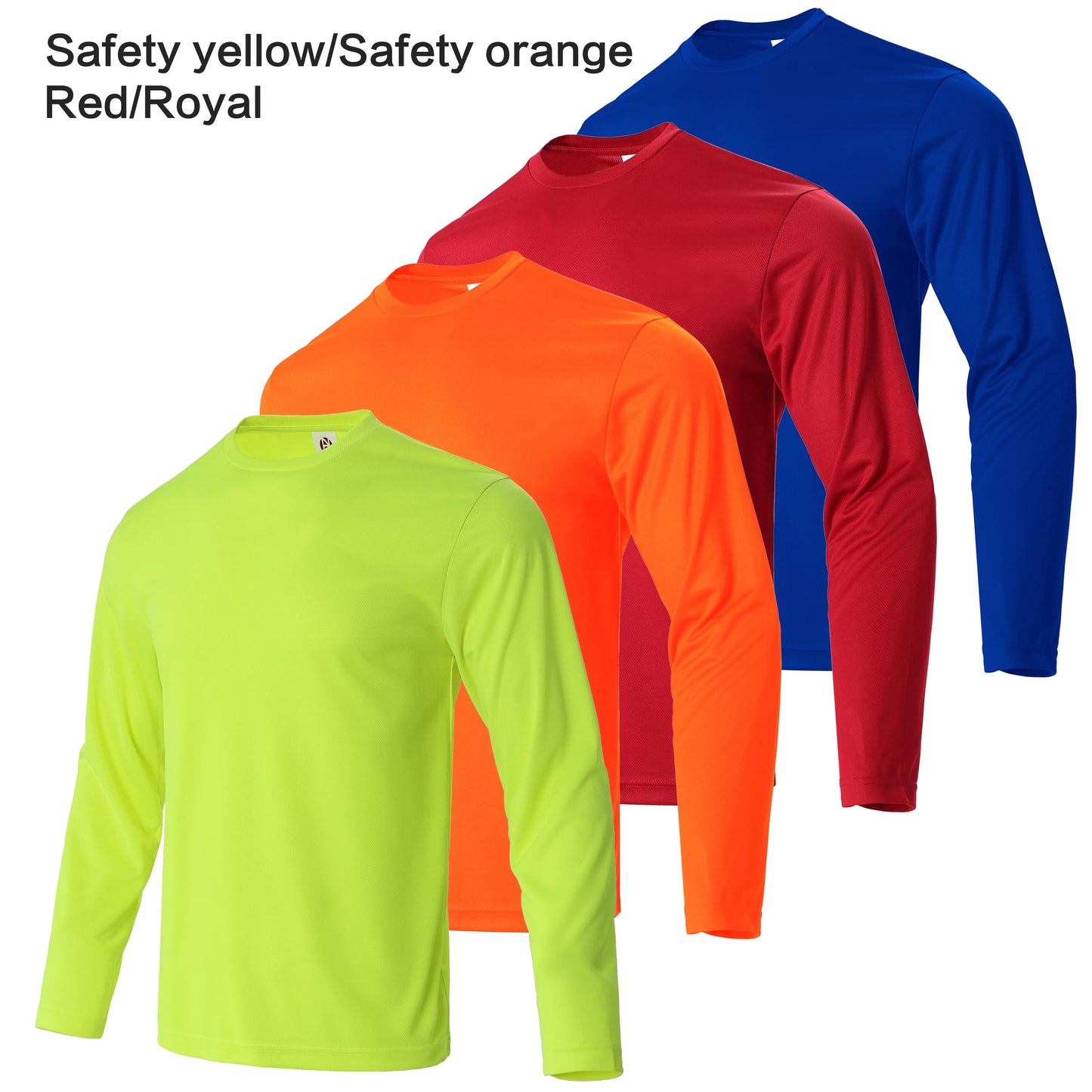 Mens Quick Dry Long Sleeve Sports T Shirts Set Polyester