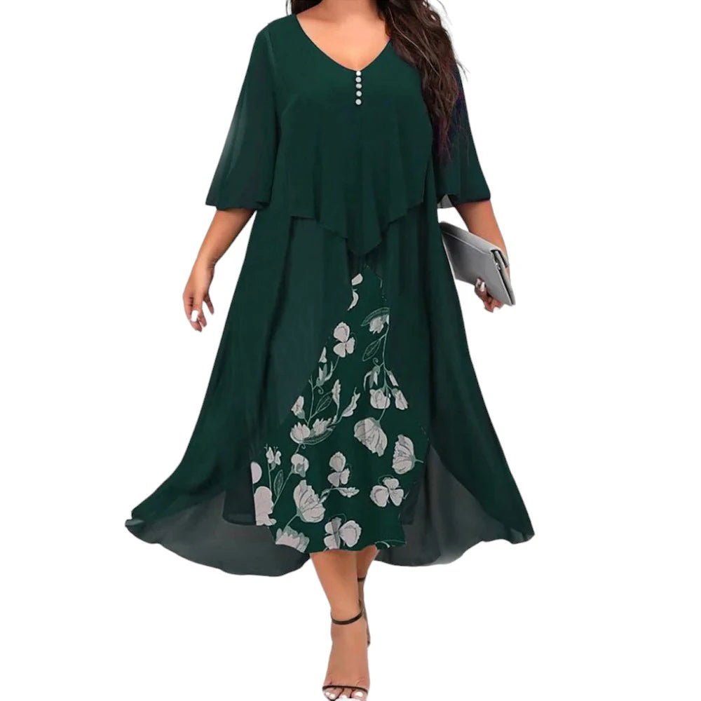 Oversized Long Dress for Women Clothing 2024 Summer Plus Size Elegant