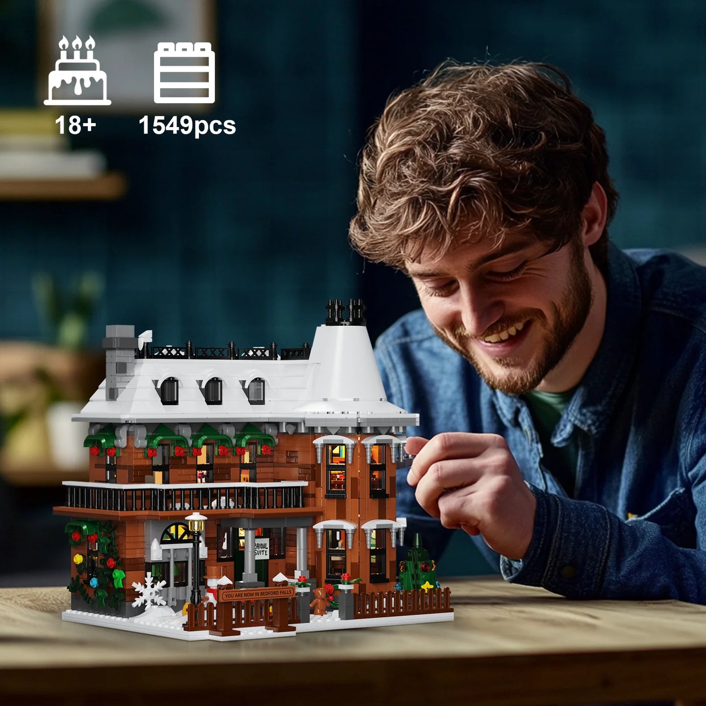 Wonderfuled Life Snow House Building Blocks Set Christmas Gifts