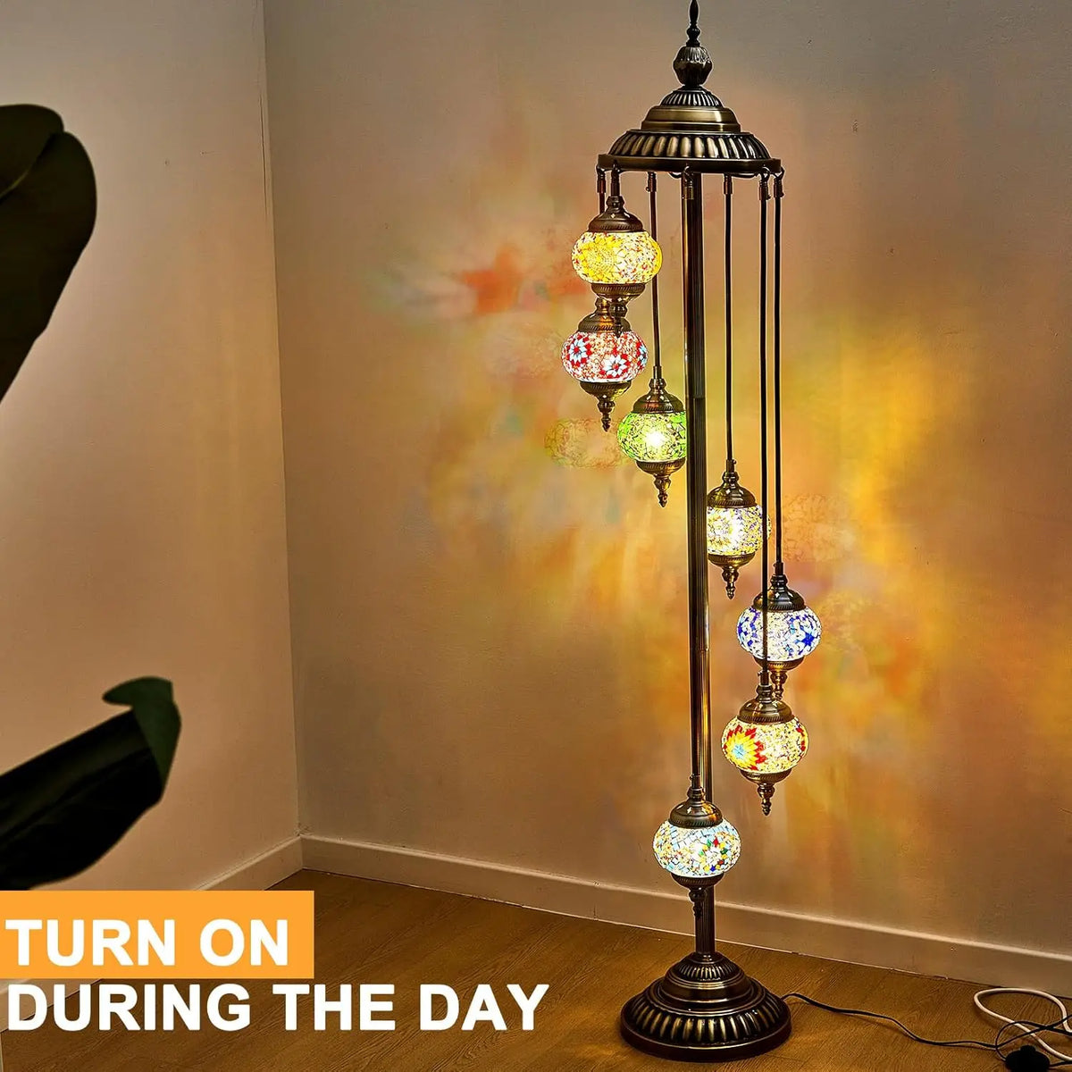 Turkish Lamp Moroccan Floor Lamp Handmade Globe Living Room Lighting