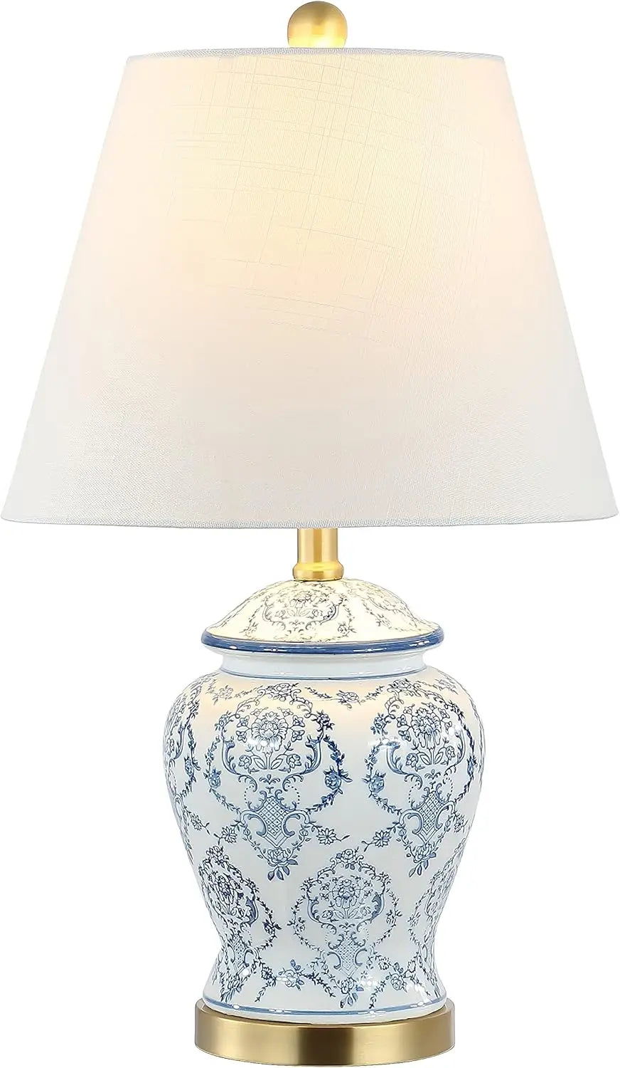 Ceramic LED Table Lamp Chinoiserie Design For Bedroom Living Room