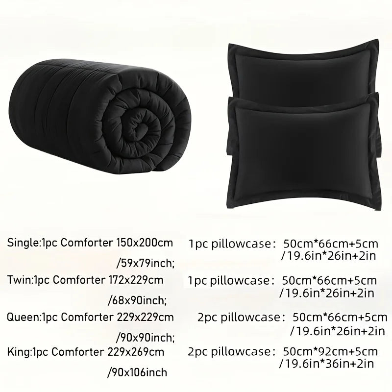 Full Size Bed Comforter Set Soft Breathable All Seasons Bedding