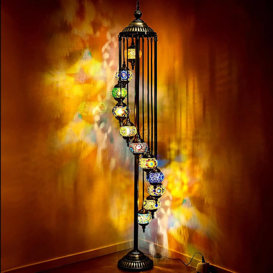 Turkish Lamp Moroccan Floor Lamp Handmade Globe Living Room Lighting