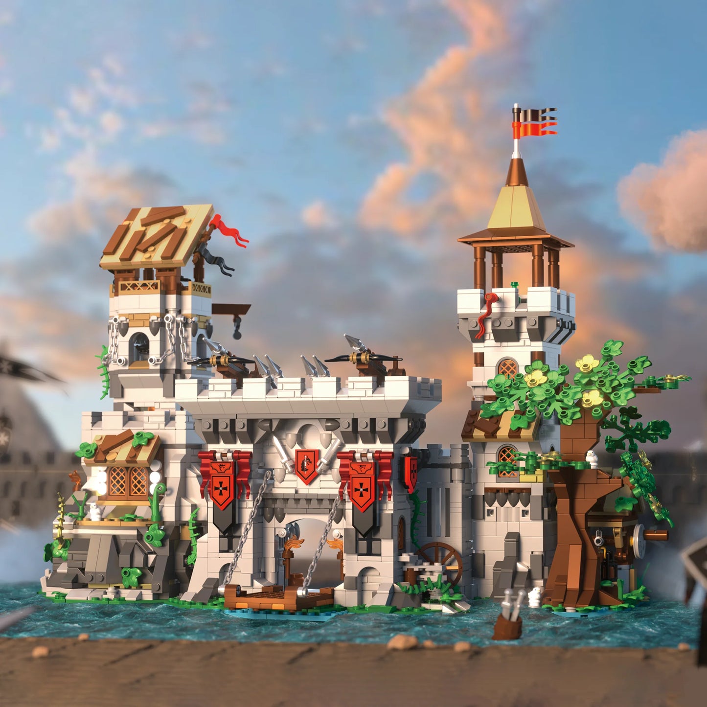 Medieval Knight Fortress Building Blocks Set 2568 Pieces