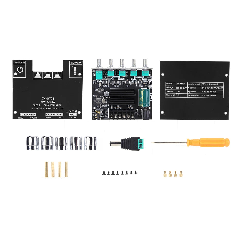 ZK MT21 Digital Power Amplifier Board 2x50W 100W Audio Module