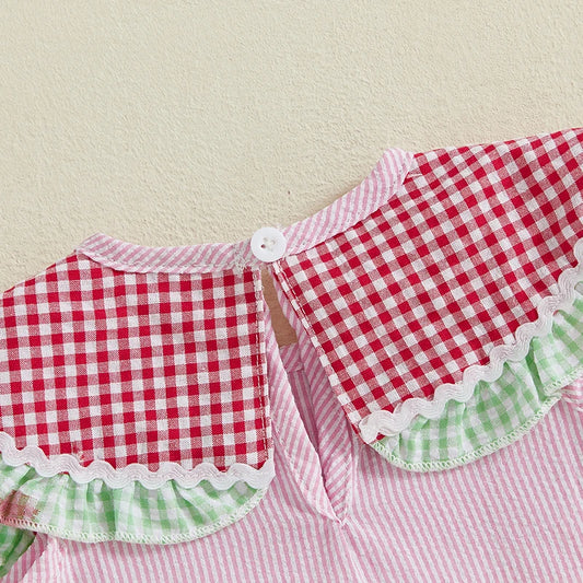 Adorable Baby Girls Floral Print Ruffle Sleeve Romper Jumpsuit Summer Clothes