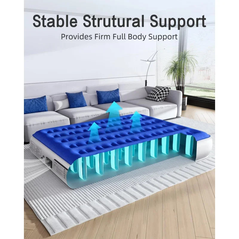 Queen with Built in Pump Luxurious Comfort Raised Inflatable Queen Airbed