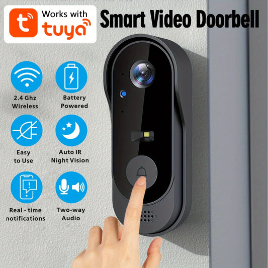 Tuya WiFi Smart Video Doorbell 180° View HD Night Vision