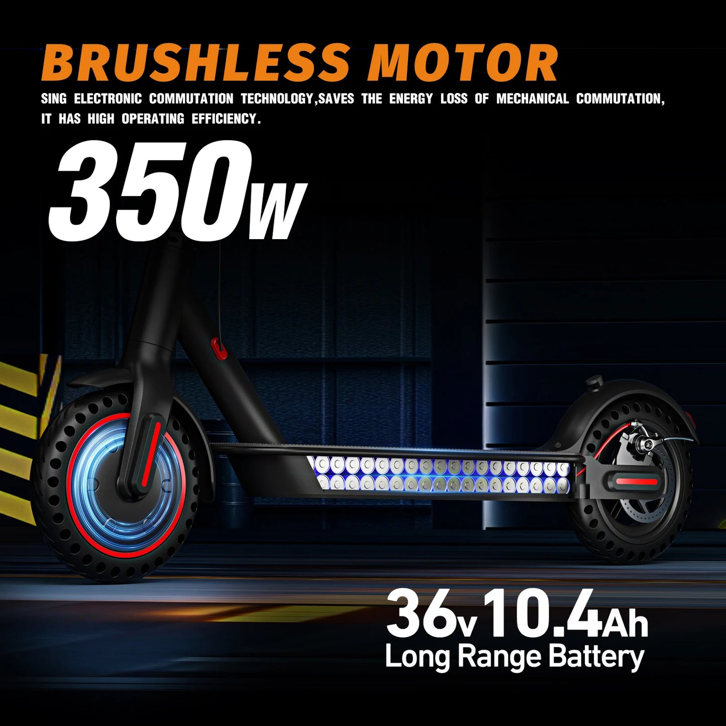 350W Foldable Electric Scooter for Adults Teens,Explosion-proof Tires,