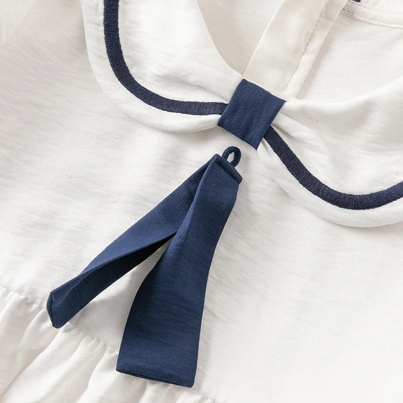 Dave Bella Children Birthday Party Dress for Girls Summer Short Sleeve