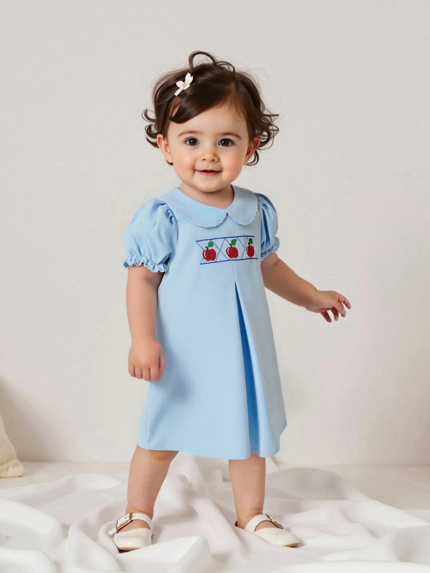 Girls Summer Floral Print Sleeveless Dress for Kids Back to School Cute Toddler Clothes with Bow Detail and Ruffle Hem