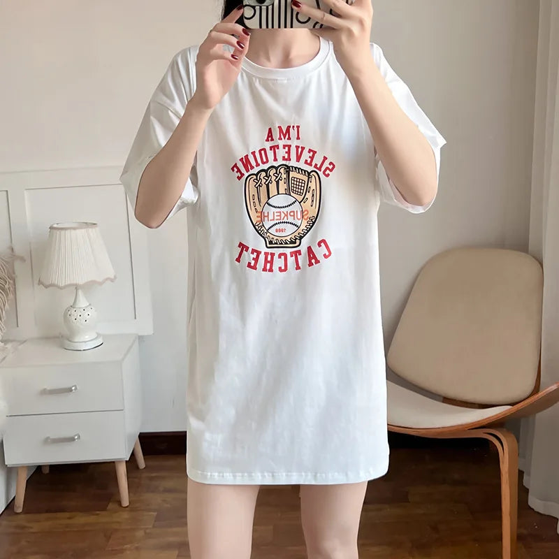 Maternity Dress Breastfeeding Summer For Women Cotton Pregnant Nursing Dresses Loose Casual