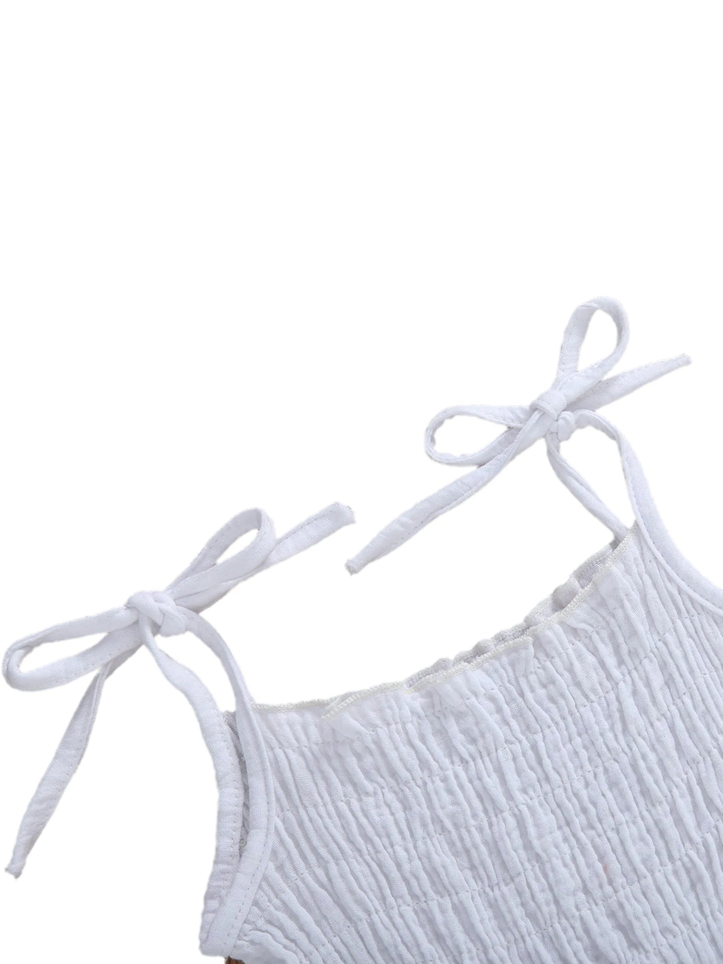 Adorable Baby Girls Sleeveless Romper Set with Matching Headband Cute Ruffled Jumpsuit