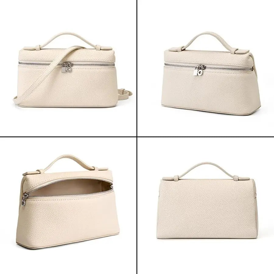 Small TopHandle Pouch Purse Designer Shoulder Handbag Quiet Luxury Leather Trendy Purse