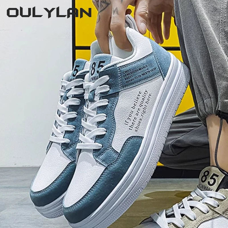 Wear-resistant Sneakers Fashion 2024 Casual Shoes Leather