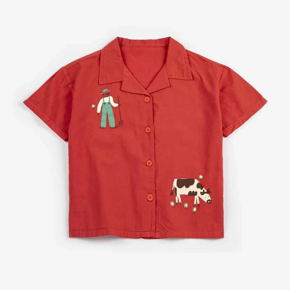 Children's Shirts & Shorts 2026 Summer New Arrivals Cartoon Fashion Boys' Short-Sleeve Cotton