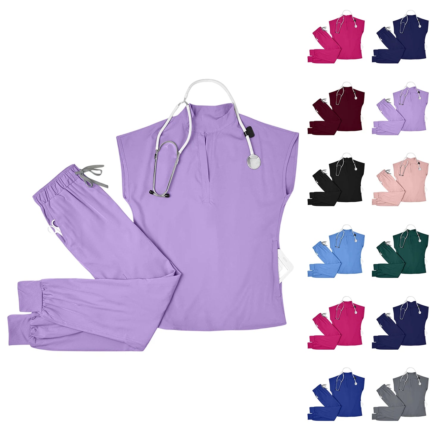 Hot Sale Breathable Durable Scrubs Work Wear Men Nurse Doctor Healthcare Pharmacy Uniforms