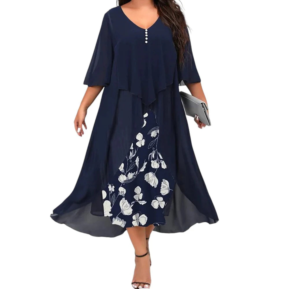Oversized Long Dress for Women Clothing 2024 Summer Plus Size Elegant