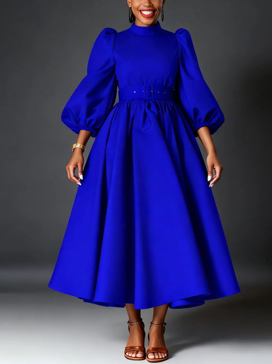 Plus Size, Spring And Autumn Long-sleeved Shirt Dress