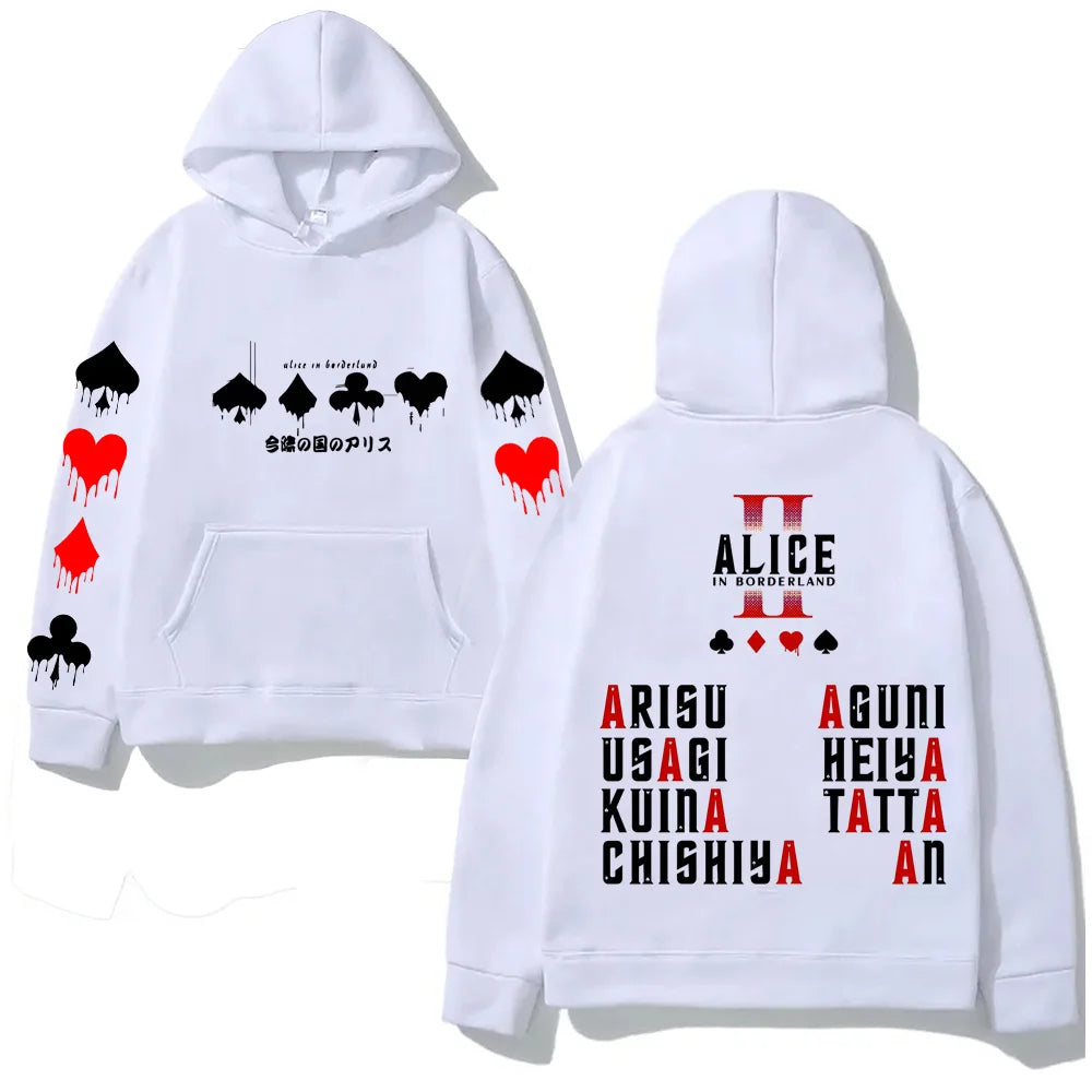 Alice in Borderland Hoodies Harajuku with Hooded Casual Comfortable Clothing High Quality