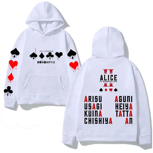 Alice in Borderland Hoodies Harajuku with Hooded Casual Comfortable Clothing High Quality