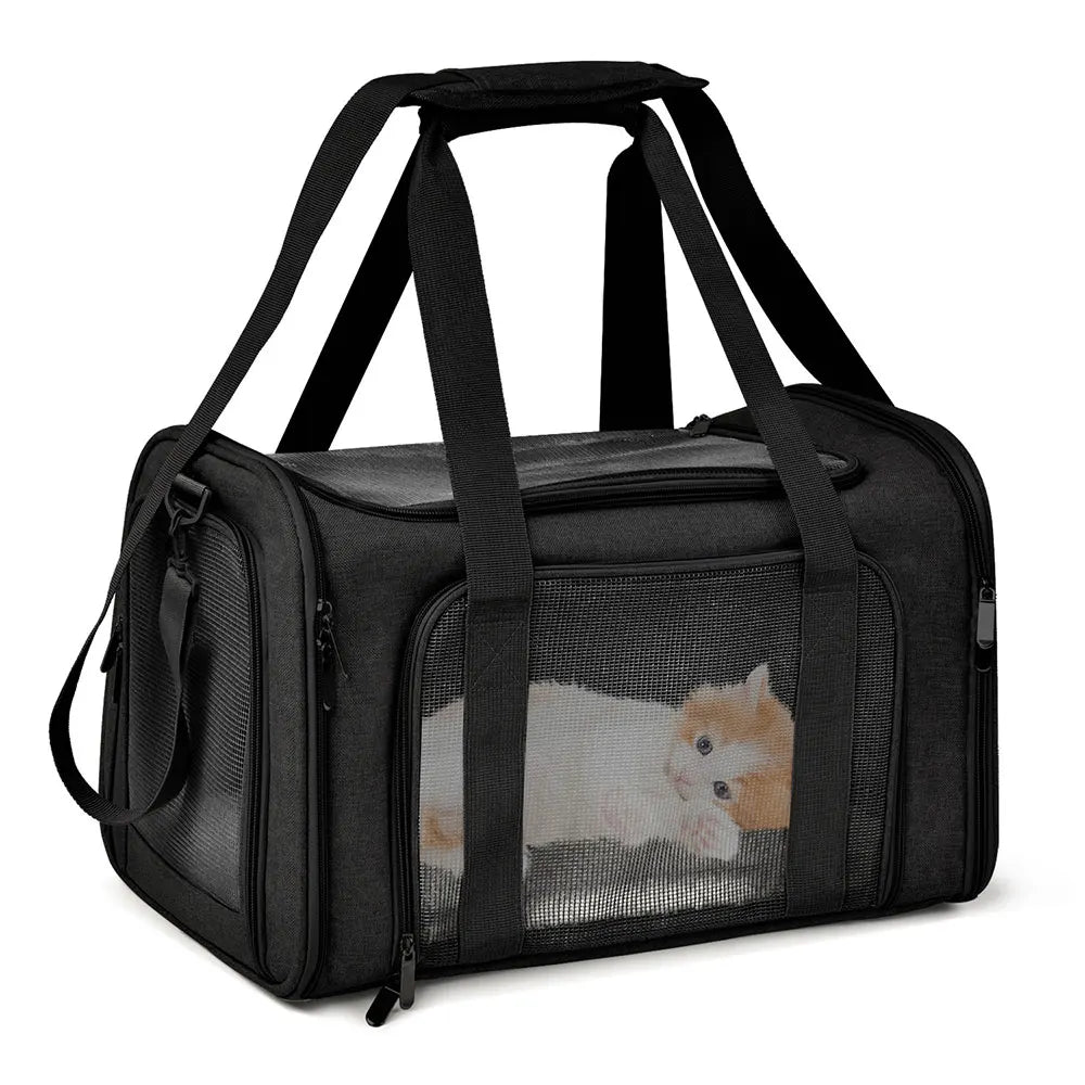 Dog Carrier Bag Soft Side Backpack  Travel Airline Approved