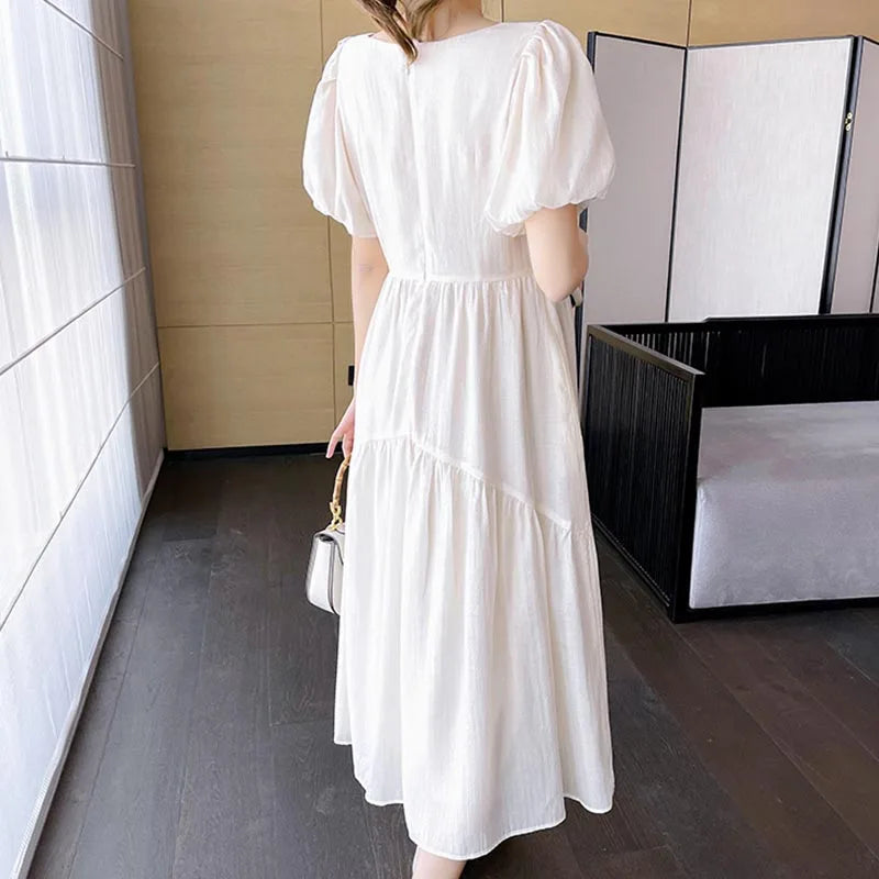 Maternity Dresses Summer Fashion A-line Loose Short Sleeve Skirt Pregnant Women Clothing