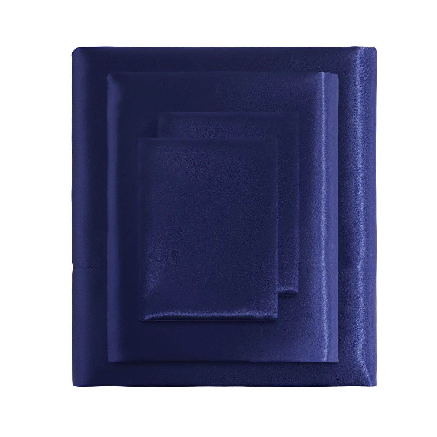 Ntbay 3 Pieces Silky Satin Cooling Bed Sheet Set, Ultra Soft and Cozy Bedding Cover Set,